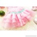 Girls' Cute Pink Bikini Set with hat One Piece Layered Dress Swimsuit B00VNX7ZMY